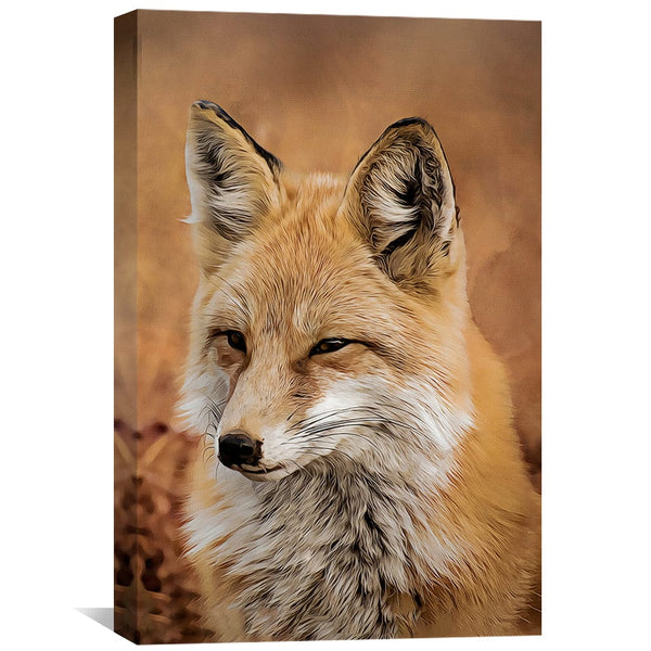 Fox Canvas Art Clock Canvas