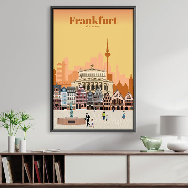 Frankfurt Canvas - Studio 324 Art Clock Canvas