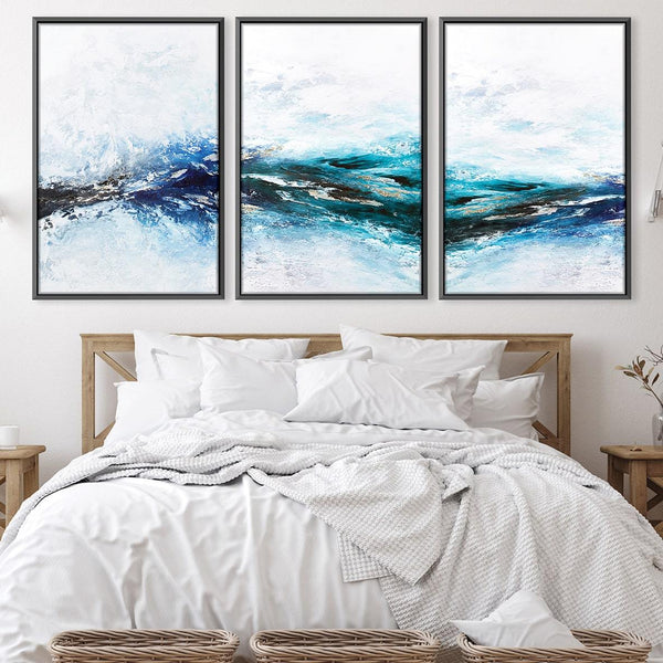 Frozen Ocean Canvas Art Clock Canvas