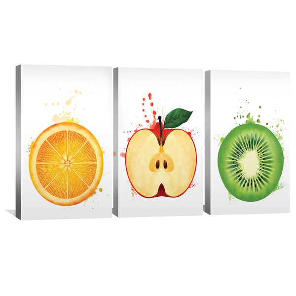 Fruit Splash  Canvas Art Clock Canvas