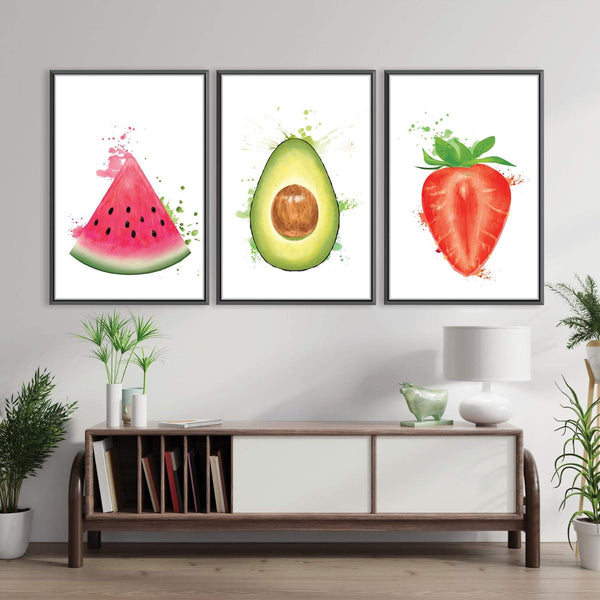 Fruity Delight Canvas Art Clock Canvas