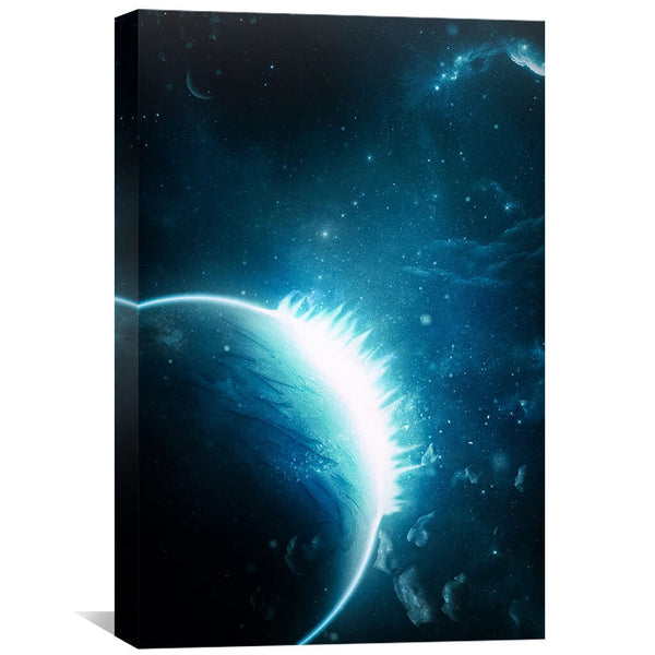 Galaxy Universe Canvas Art 30 x 45cm / Unframed Canvas Print Clock Canvas