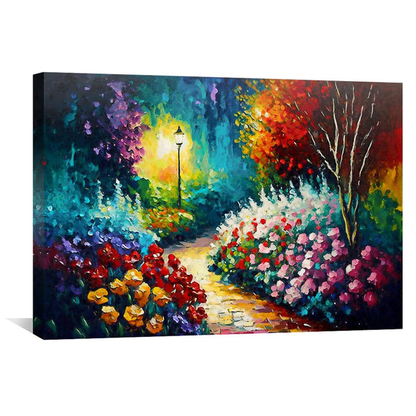 Garden Stroll Canvas Art Clock Canvas