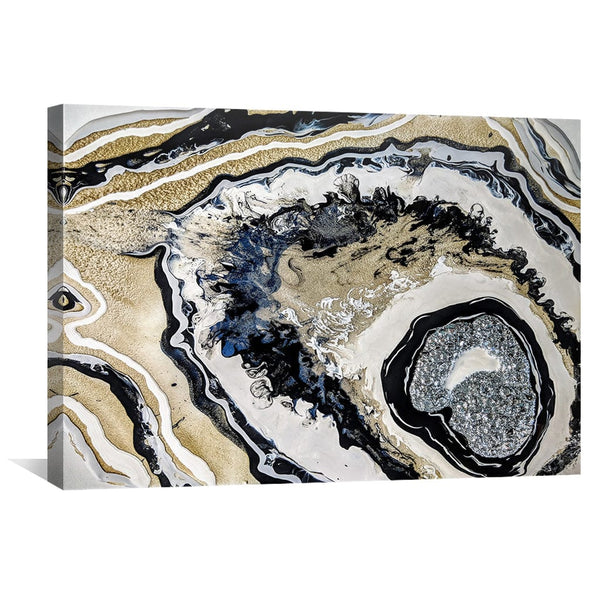 Geode Canvas Art Clock Canvas