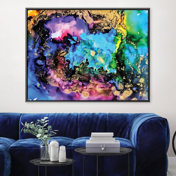 Gilded Cosmos Canvas Art 45 x 30cm / Unframed Canvas Print Clock Canvas