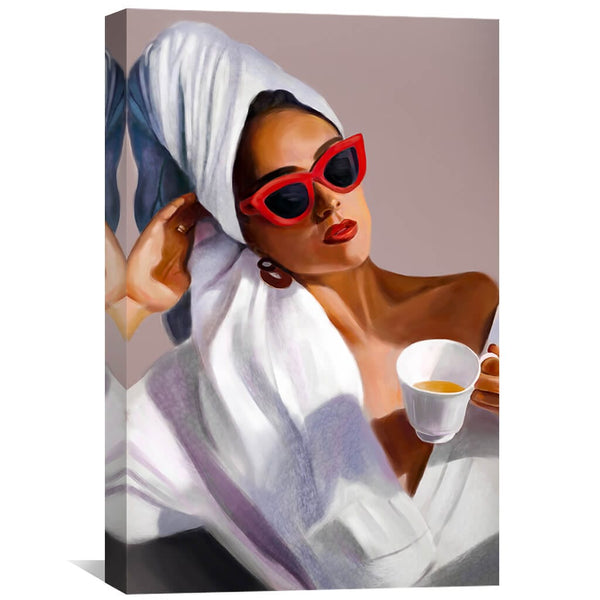 Glamour Canvas Art 30 x 45cm / Unframed Canvas Print Clock Canvas