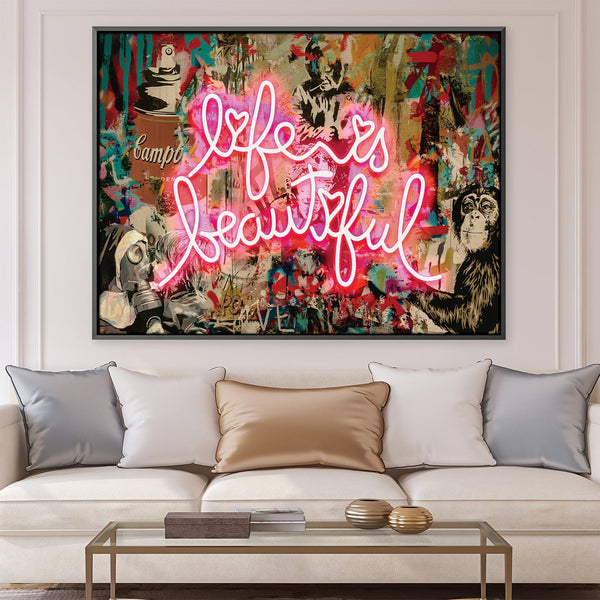 Glowing Beauty Canvas Art 45 x 30cm / Unframed Canvas Print Clock Canvas