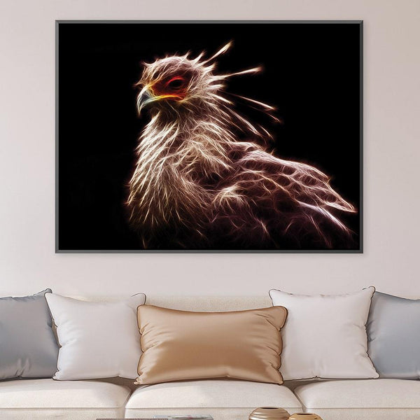 Glowing Phoenix Canvas Art Clock Canvas