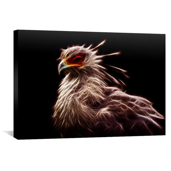 Glowing Phoenix Canvas Art 45 x 30cm / Unframed Canvas Print Clock Canvas