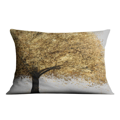 Golden Botany Cushion Cushion 48 x 33cm Clock Canvas