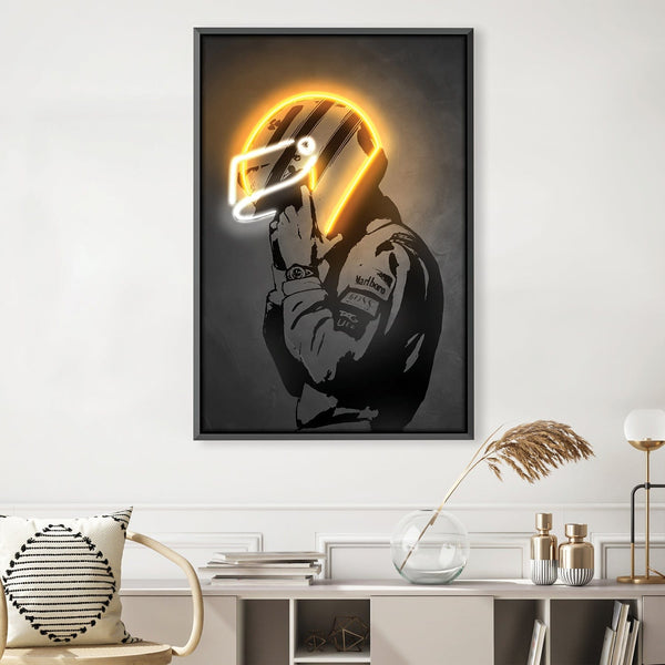 Golden Racer Canvas Art 30 x 45cm / Unframed Canvas Print Clock Canvas