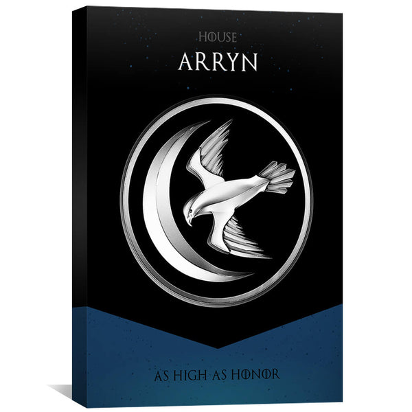 GOT Arryn Canvas Art 30 x 45cm / Unframed Canvas Print Clock Canvas