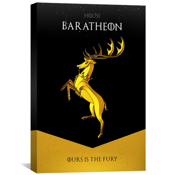 GOT Baratheon Canvas Art Clock Canvas