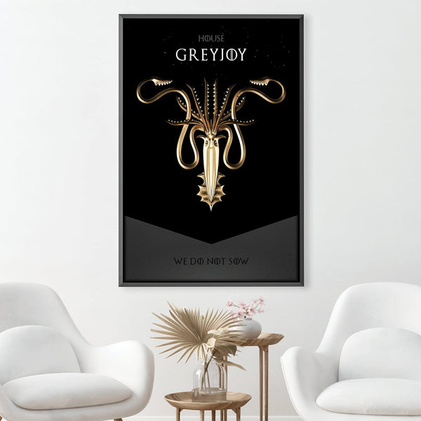 GOT Greyjoy Canvas Art Clock Canvas