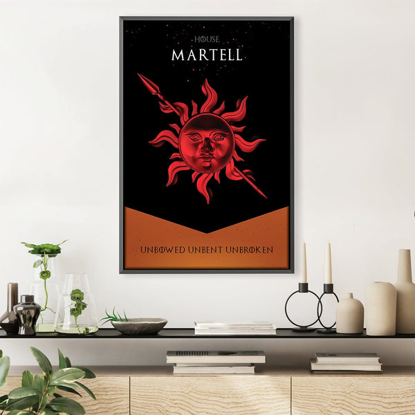 GOT Martell Canvas Art Clock Canvas