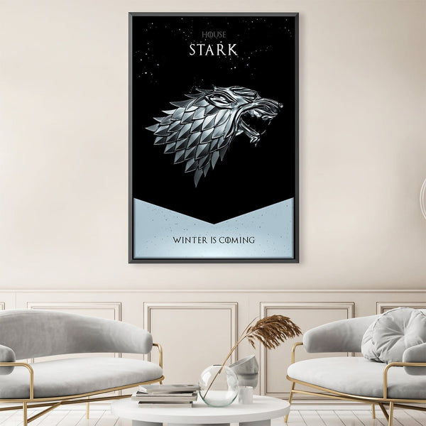 GOT Stark Canvas Art Clock Canvas