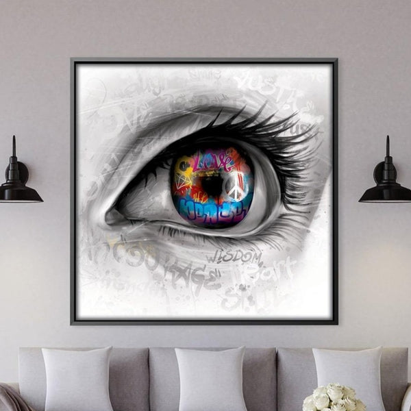 Graffiti Vision Canvas Art Clock Canvas