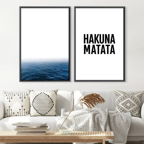 Hakuna Matata Canvas Art Clock Canvas