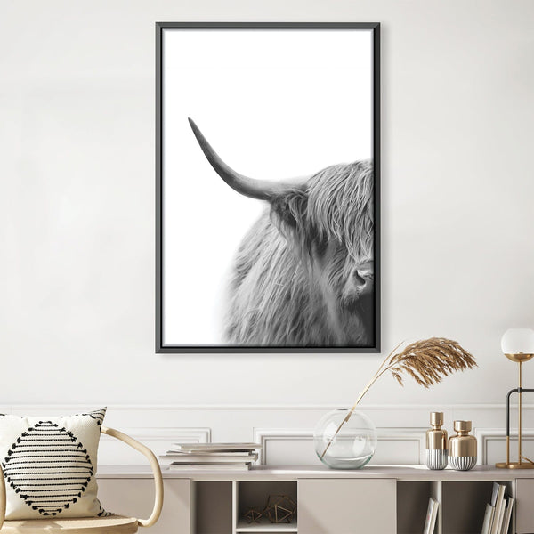 Half Highland Canvas Art 30 x 45cm / Unframed Canvas Print Clock Canvas