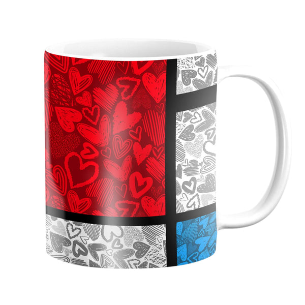 Heart Composition Mug Mug White Clock Canvas