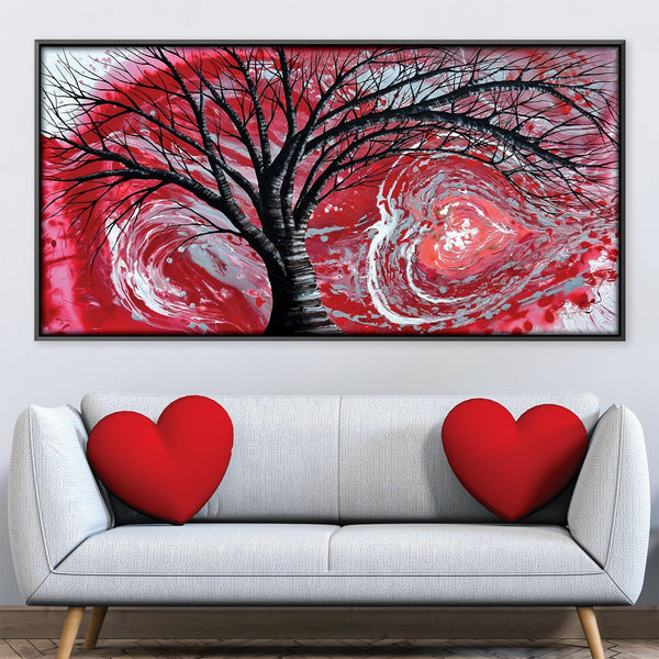 Heart Treasures Canvas Art 50 x 25cm / Unframed Canvas Print Clock Canvas