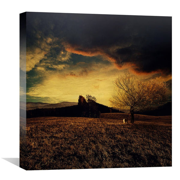 Heavenly Tree Canvas Art 30 x 30cm / Unframed Canvas Print Clock Canvas