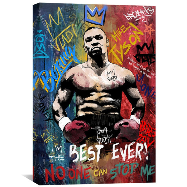 Heavyweight Tyson Canvas Art Clock Canvas