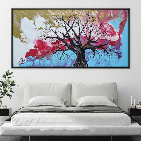 Hidden Treasures Canvas Art 50 x 25cm / Unframed Canvas Print Clock Canvas