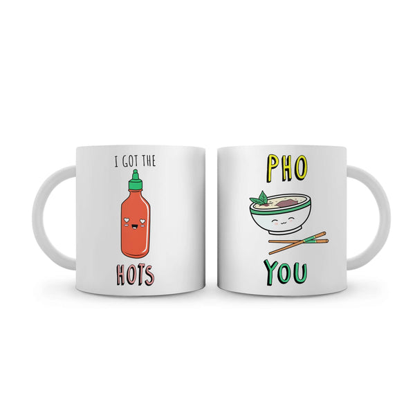 Hot Pho You Mug Mug Clock Canvas