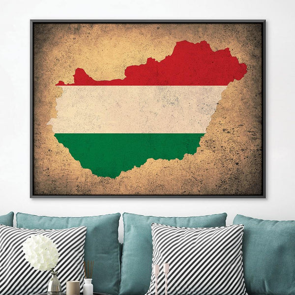 Hungary Canvas Art Clock Canvas