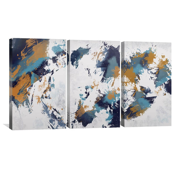 Icy Symphony Canvas Art Clock Canvas