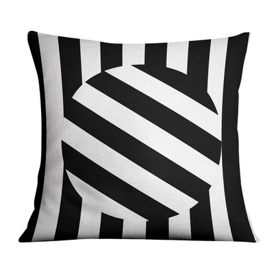 Illusionary Cushion Cushion 45 x 45cm Clock Canvas