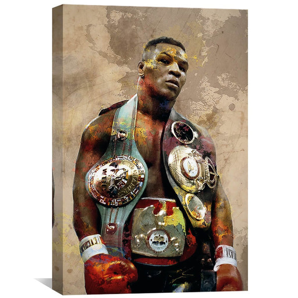 Iron Mike Canvas Art 30 x 45cm / Unframed Canvas Print Clock Canvas