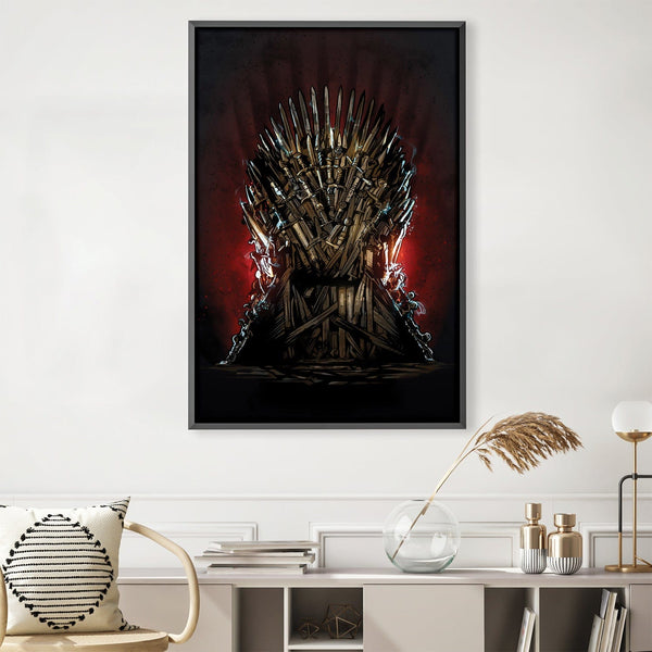 Iron Throne Canvas Art Clock Canvas