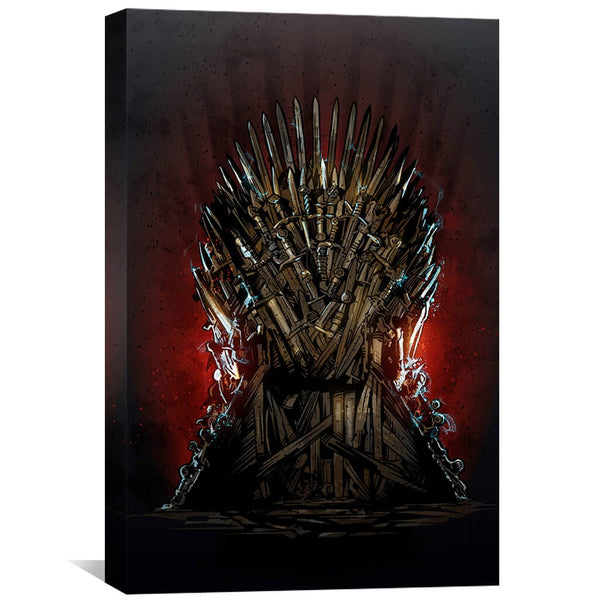 Iron Throne Canvas Art 30 x 45cm / Unframed Canvas Print Clock Canvas