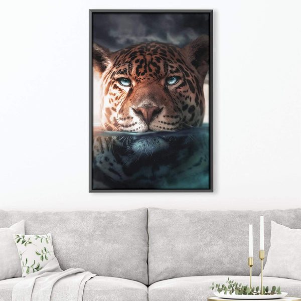 Jaguar Lake Canvas Art Clock Canvas