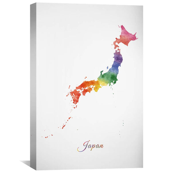 Japan Rainbow Canvas Art 30 x 45cm / Unframed Canvas Print Clock Canvas