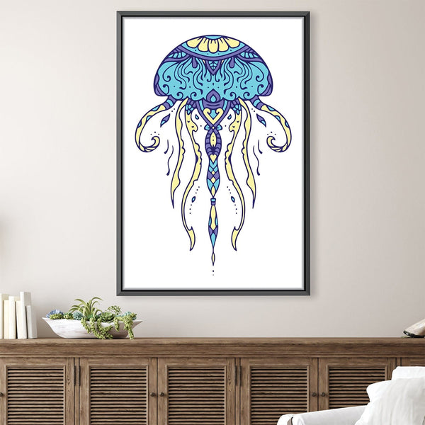 JellyFish Canvas Art 30 x 45cm / Unframed Canvas Print Clock Canvas