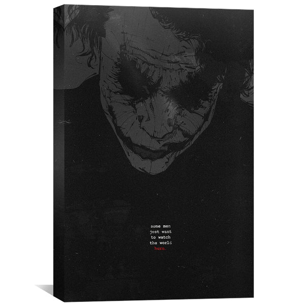 Joker Quote Canvas Art Clock Canvas