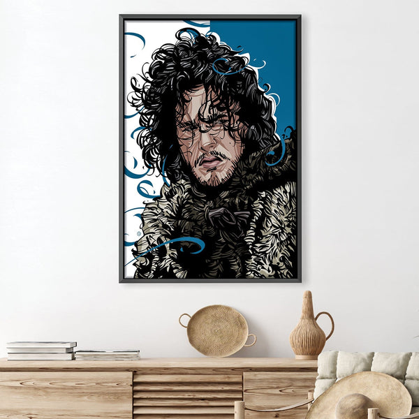 Jon Snow Canvas Art Clock Canvas