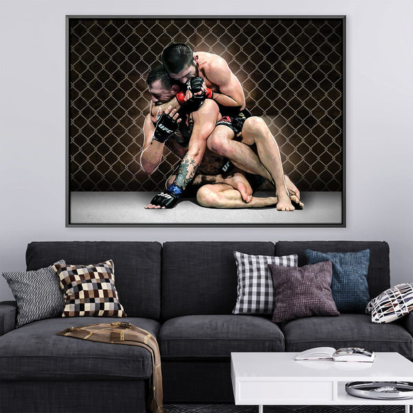 Khabib v Conor Canvas Art Clock Canvas