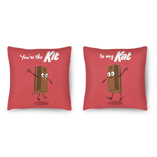 Kit to Kat Cushion Cushion Clock Canvas