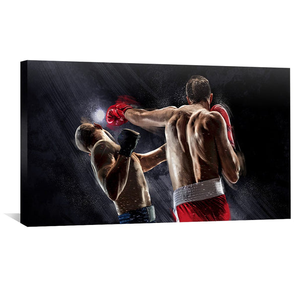 Knockout Punch Canvas Art Clock Canvas