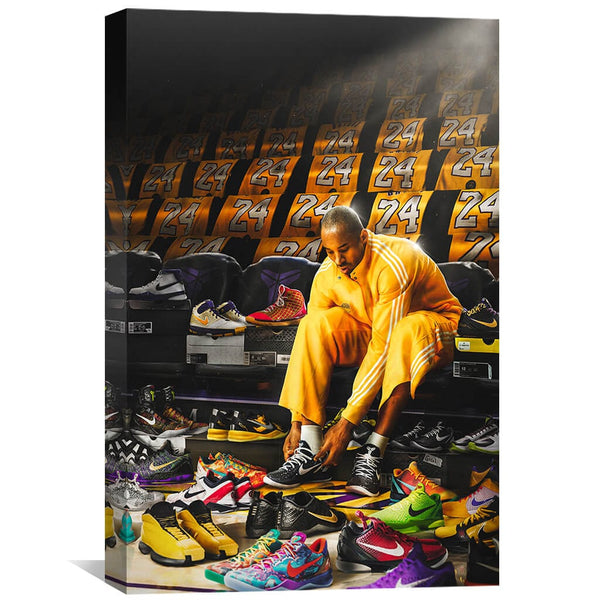 KOBE SHOES Canvas Art Clock Canvas