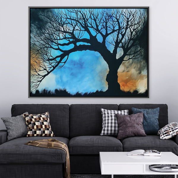 Lapis Windsong Canvas Art 45 x 30cm / Unframed Canvas Print Clock Canvas