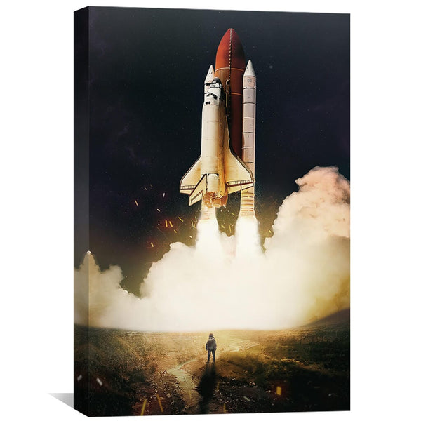 Launch Pad Canvas Art 30 x 45cm / Unframed Canvas Print Clock Canvas