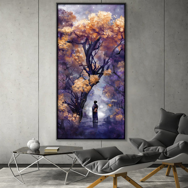 Lavender Haze Canvas Art Clock Canvas