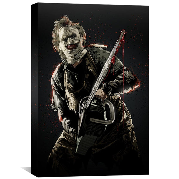 Leather Face Canvas Art Clock Canvas