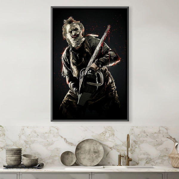 Leather Face Canvas Art 30 x 45cm / Unframed Canvas Print Clock Canvas