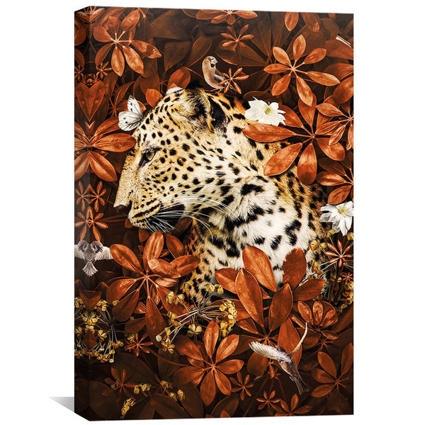 Leopard 4 Canvas Art Clock Canvas